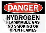 Danger ÃƒÂ¢Ã¢â€šÂ¬Ã¢â‚¬Å“ Hydrogen ÃƒÂ¢Ã¢â€šÂ¬Ã¢â‚¬Å“ Flammable gas ÃƒÂ¢Ã¢â€šÂ¬Ã¢â‚¬Å“ No smoking or open flames